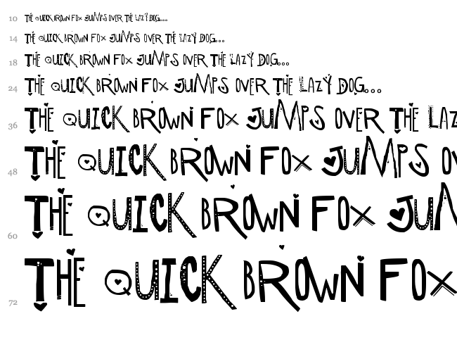 SC Manipulative Lovers font waterfall